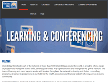 Tablet Screenshot of conferences.unitedway.org
